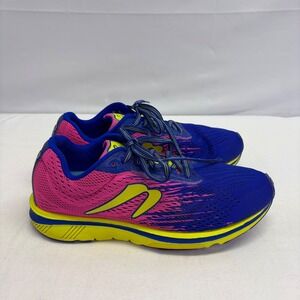 Newton Gravity 10 Running Shoes Women 8.5 Blue Pink Neon Athletic Sneaker 000221